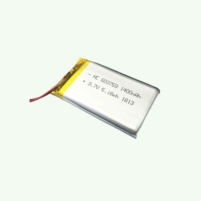 KC認證數(shù)碼產品聚合物鋰電池KC603759-1400