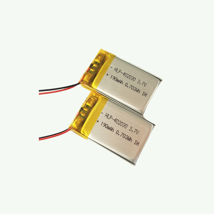 KC認證數(shù)碼產品聚合物鋰電池PL402030-190